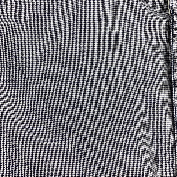 Triple Five Soul Blue and White Mini Houndstooth Print Button Down, Large - Picture 13 of 16